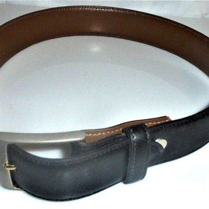 Black Leather BELT Genuine Leather Belt Buckle XS Woman's Belt Black Belt